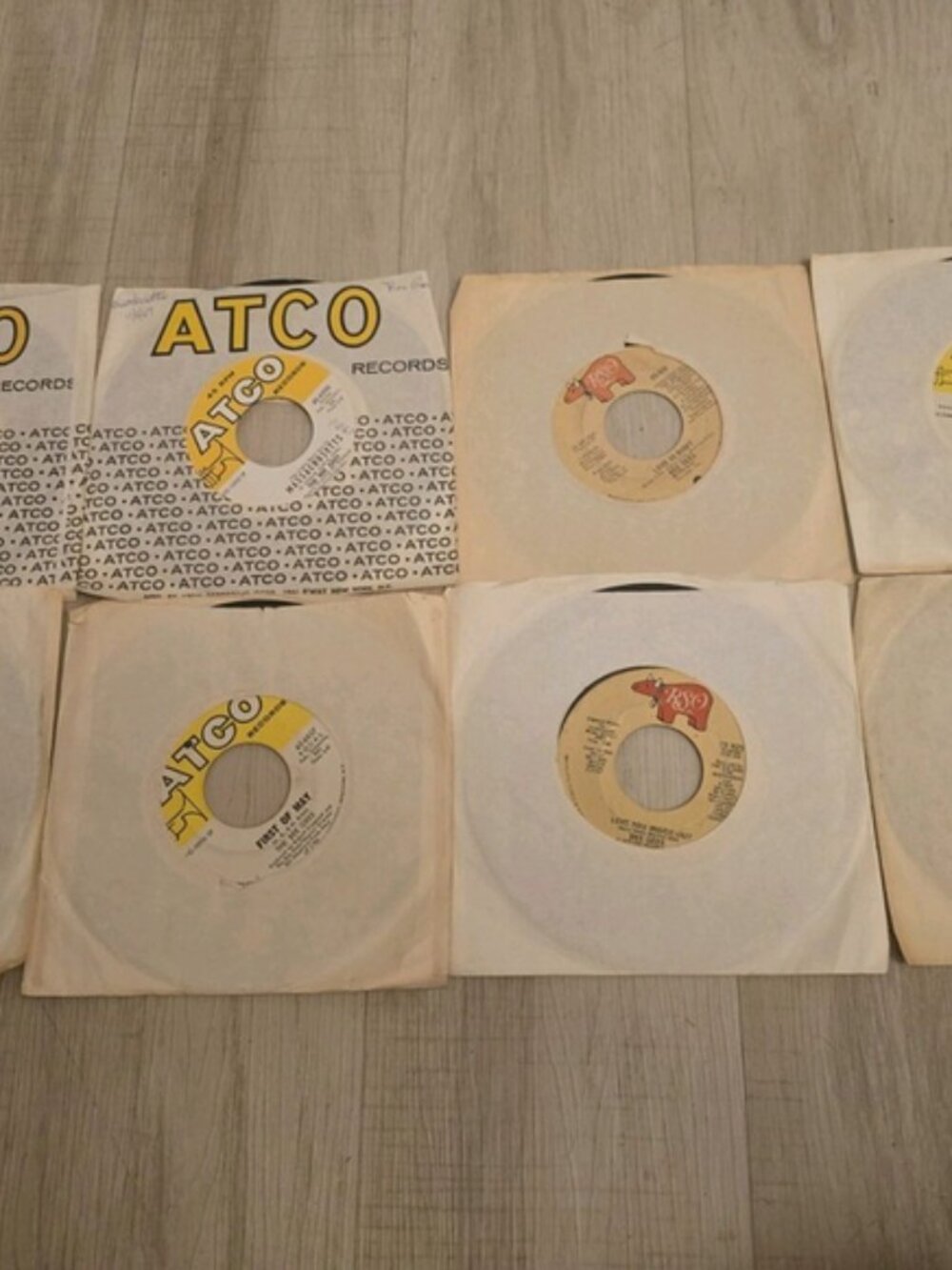 Lot of 8 Bee Gees Vinyl Records 7" 45 Singles To Love Somebody Lonely Days